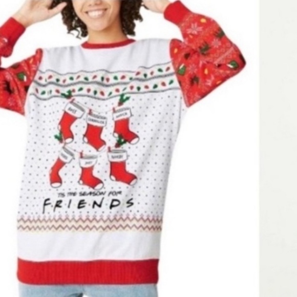 FRIENDS Christmas Sweater Size Medium - Picture 1 of 10